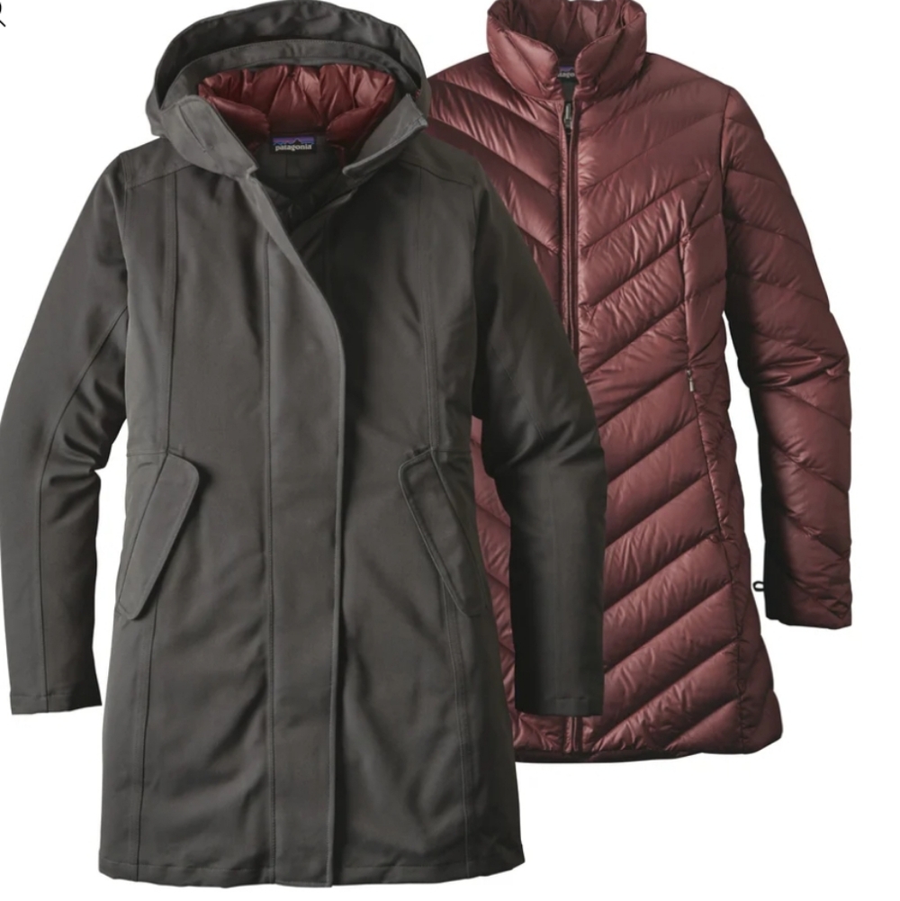 Patagonia Tres 3-in-1 Parka M Maroon Black